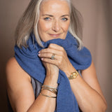 Jessie Cashmere Wrap | Soft Denim