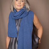 Jessie Cashmere Wrap | Soft Denim