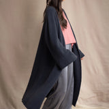 Cashmere Kaftan Coatigan | Ink