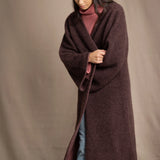 Cashmere Kaftan Coatigan | Truffle/Sand Rose