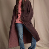 Cashmere Kaftan Coatigan | Truffle/Sand Rose