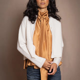 Full Bloom Lottie Cashmere Cardigan | Glisten Ivory