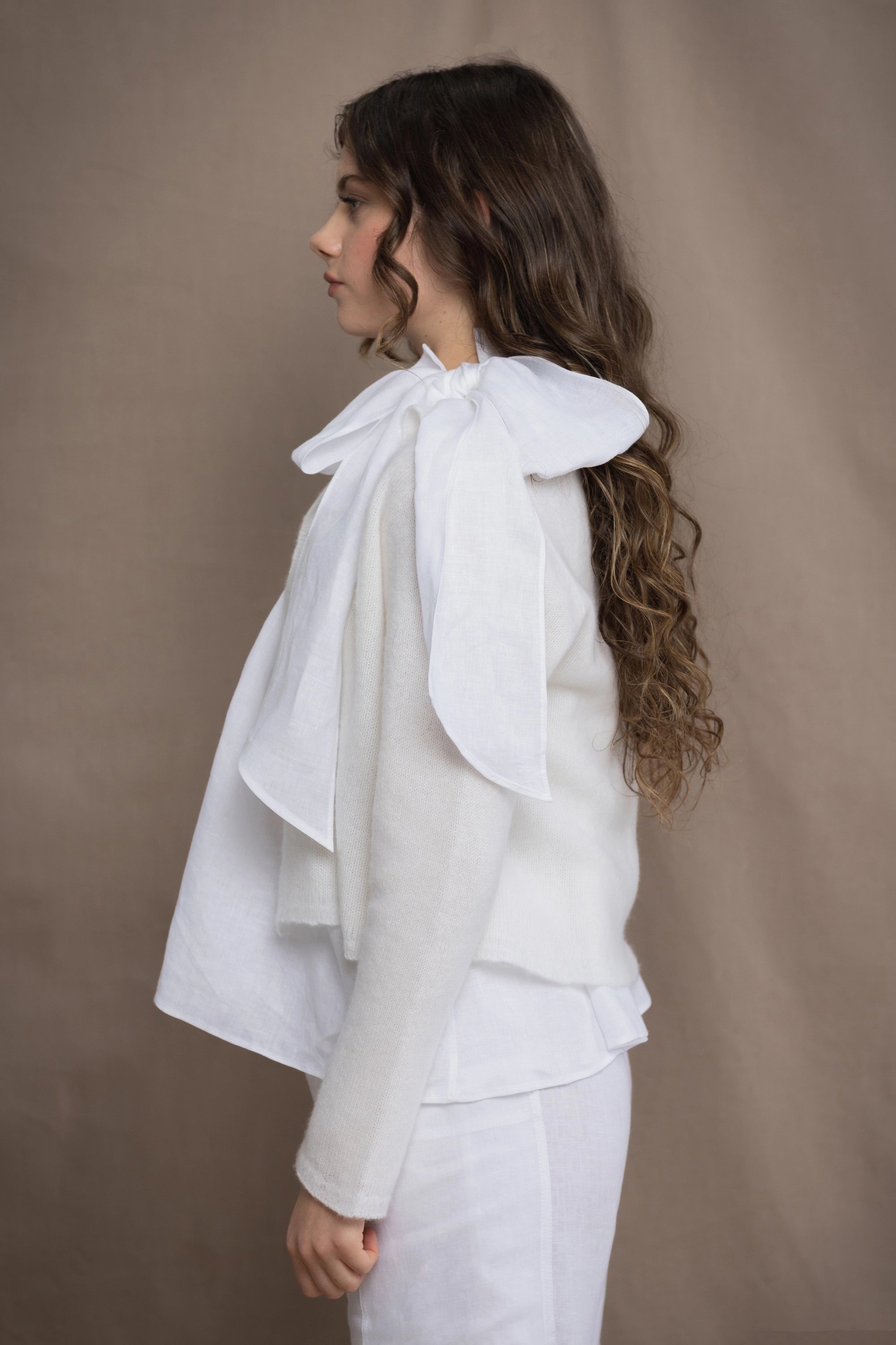 Full Bloom Lottie Cashmere Cardigan | Almost White