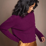 Full Bloom Lottie Cashmere Sweater | Beetroot