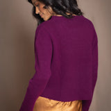 Full Bloom Lottie Cashmere Sweater | Beetroot