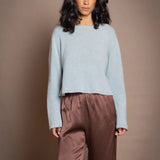 Full Bloom Lottie Cashmere Sweater | Morning Mist