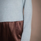 Full Bloom Lottie Cashmere Sweater | Morning Mist
