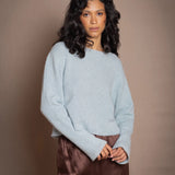 Full Bloom Lottie Cashmere Sweater | Morning Mist