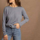 Luna Cashmere Crew Neck Sweater