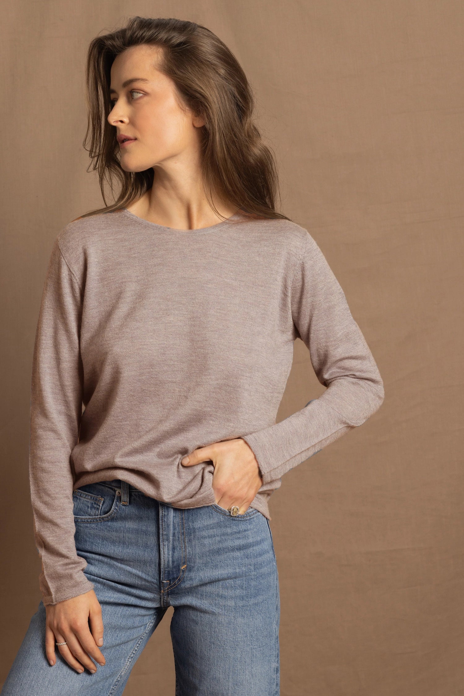 Luna Cashmere Crew Neck Sweater