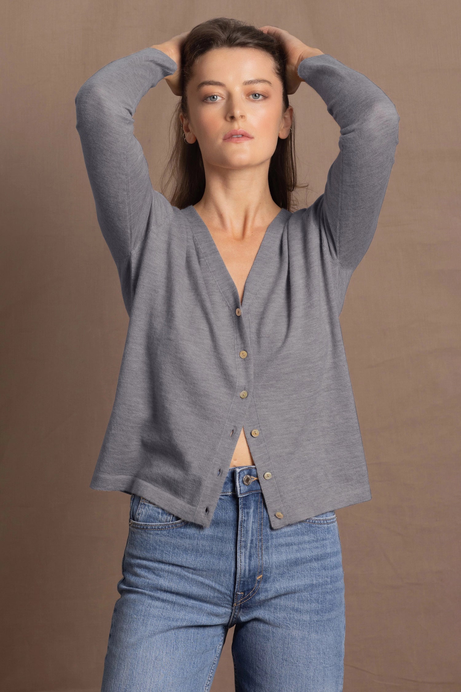 Luna Cashmere V-Neck Cardigan