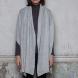 Large Cashmere Wrap Scarf in Grey