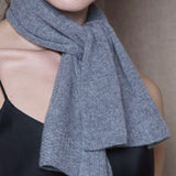 Luxury Small Cashmere Scarf in Grey