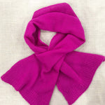 Luxury Small Cashmere Scarf in Bright Pink