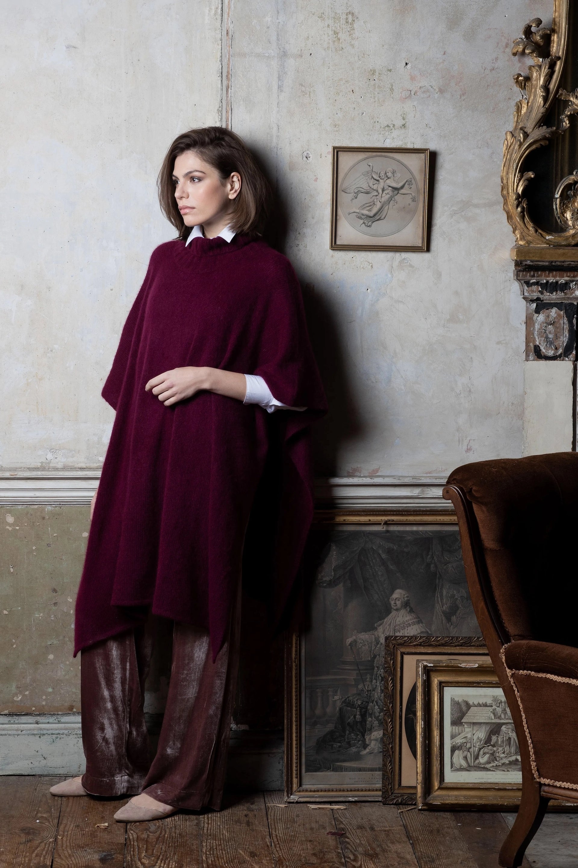 Francesca's 2025 poncho sweater