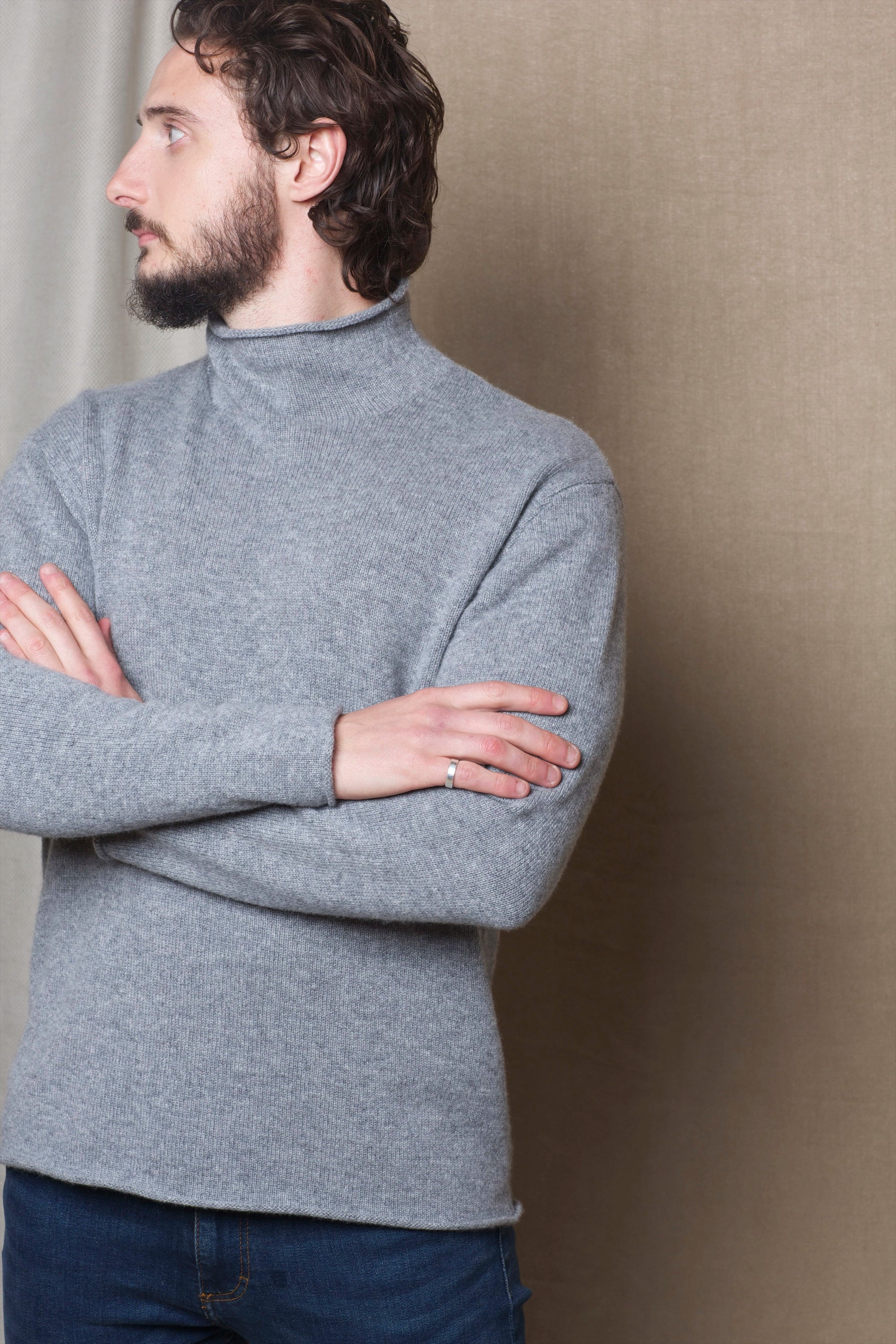 Matt Cashmere Turtleneck Sweater Made in Ireland