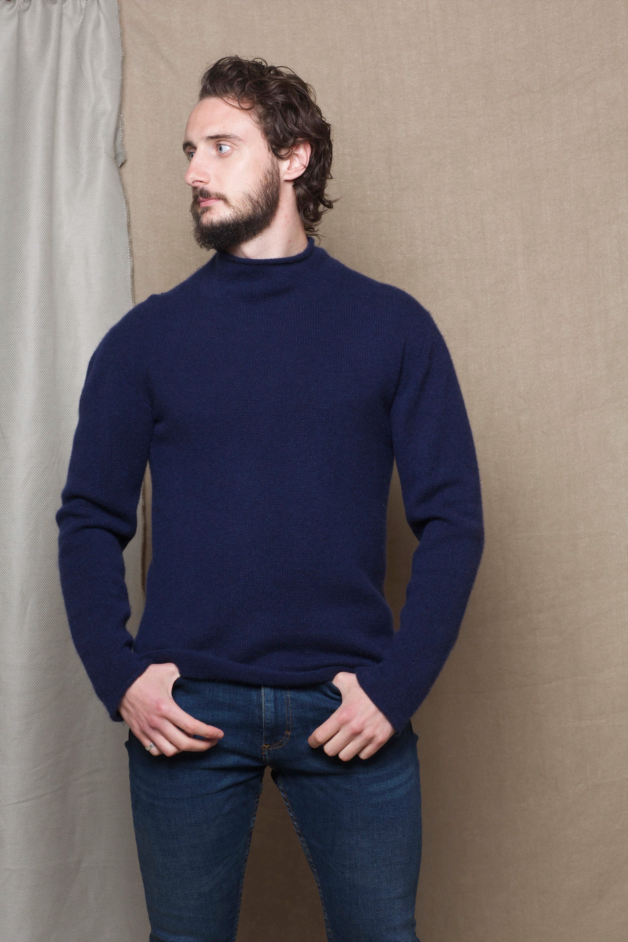 Mens luxury turtleneck sale