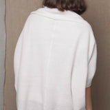 Moss Cashmere Cardi | Almost White