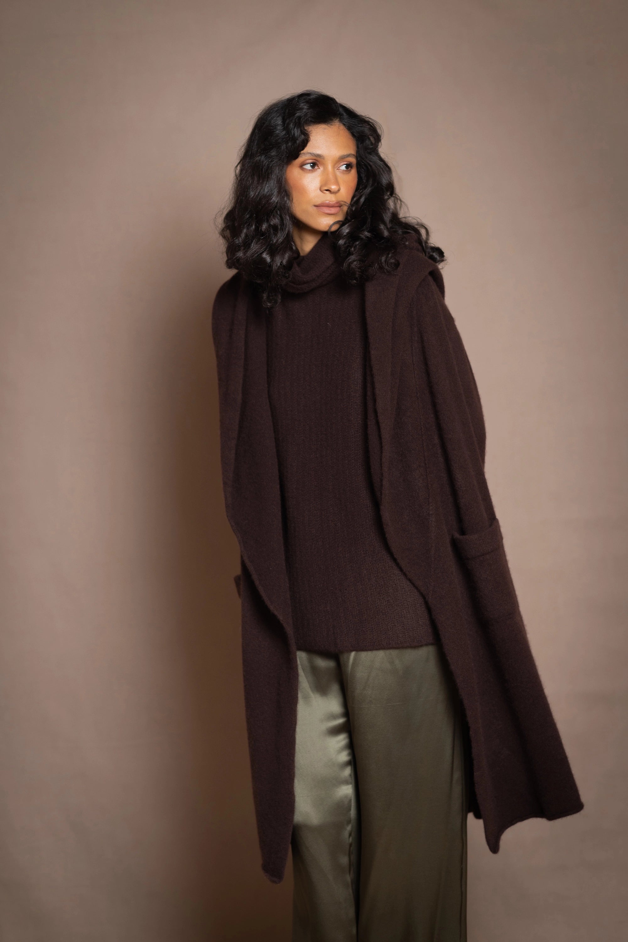 Manteau en cachemire Lydia Long | Truffe