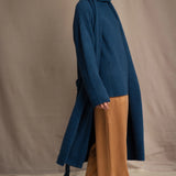 Full Bloom Cocoon Cashmere Coat | Teal