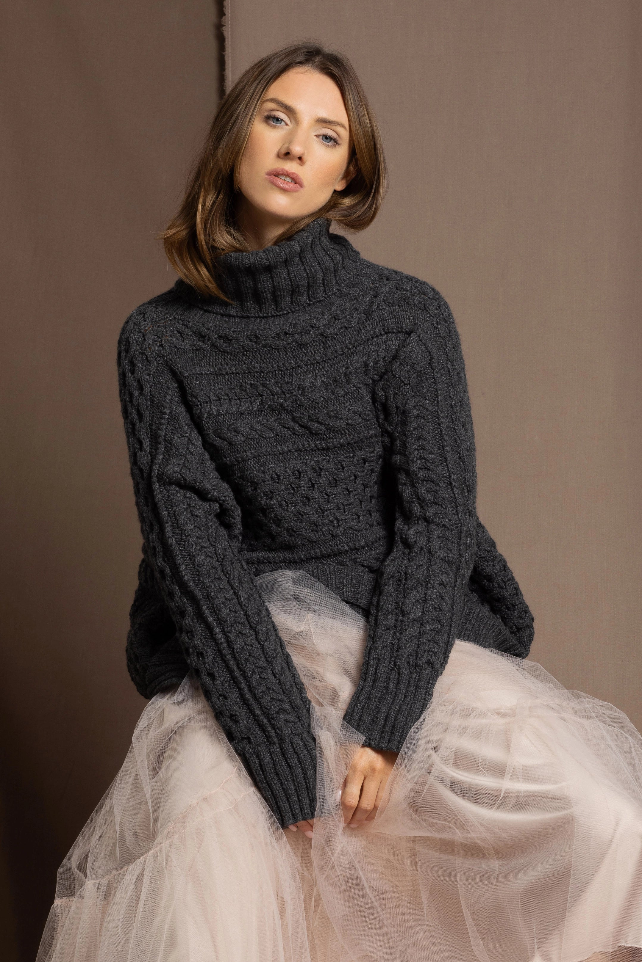 Cashmere Aran Sweater