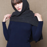 Dark Grey Cashmere Wrap Scarf