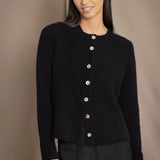 Mary Jane Cashmere Cardigan | Black