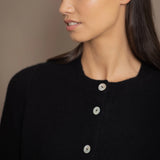 Mary Jane Cashmere Cardigan | Black