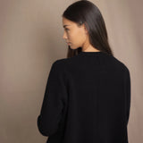Mary Jane Cashmere Cardigan | Black