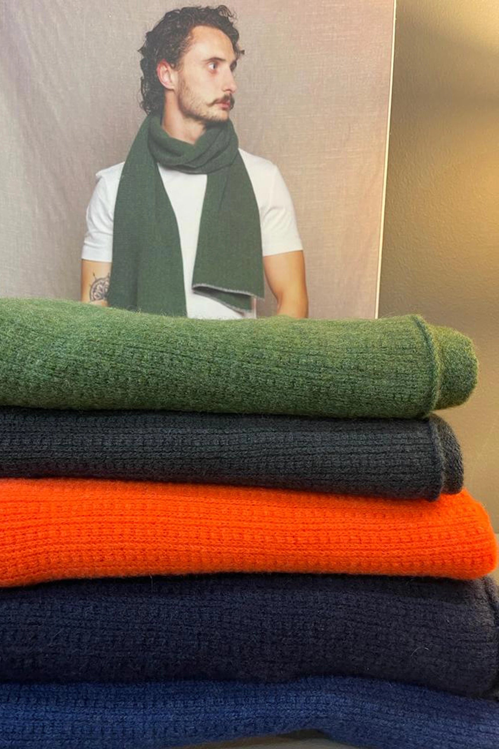 Luxury Fisherman Men's Cashmere Scarves