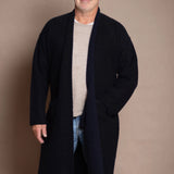 Manteau en Cachemire Cocon Full Bloom | Noir/Bleu Marine