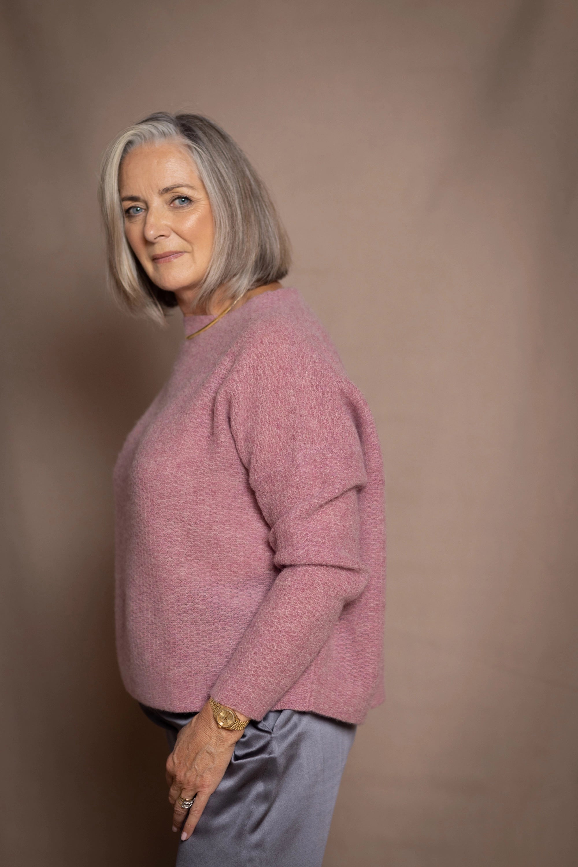 Daphne Easy Cashmere Sweater | French Rose