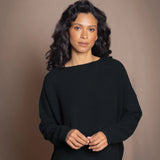 Daphne Easy Cashmere Sweater | Black