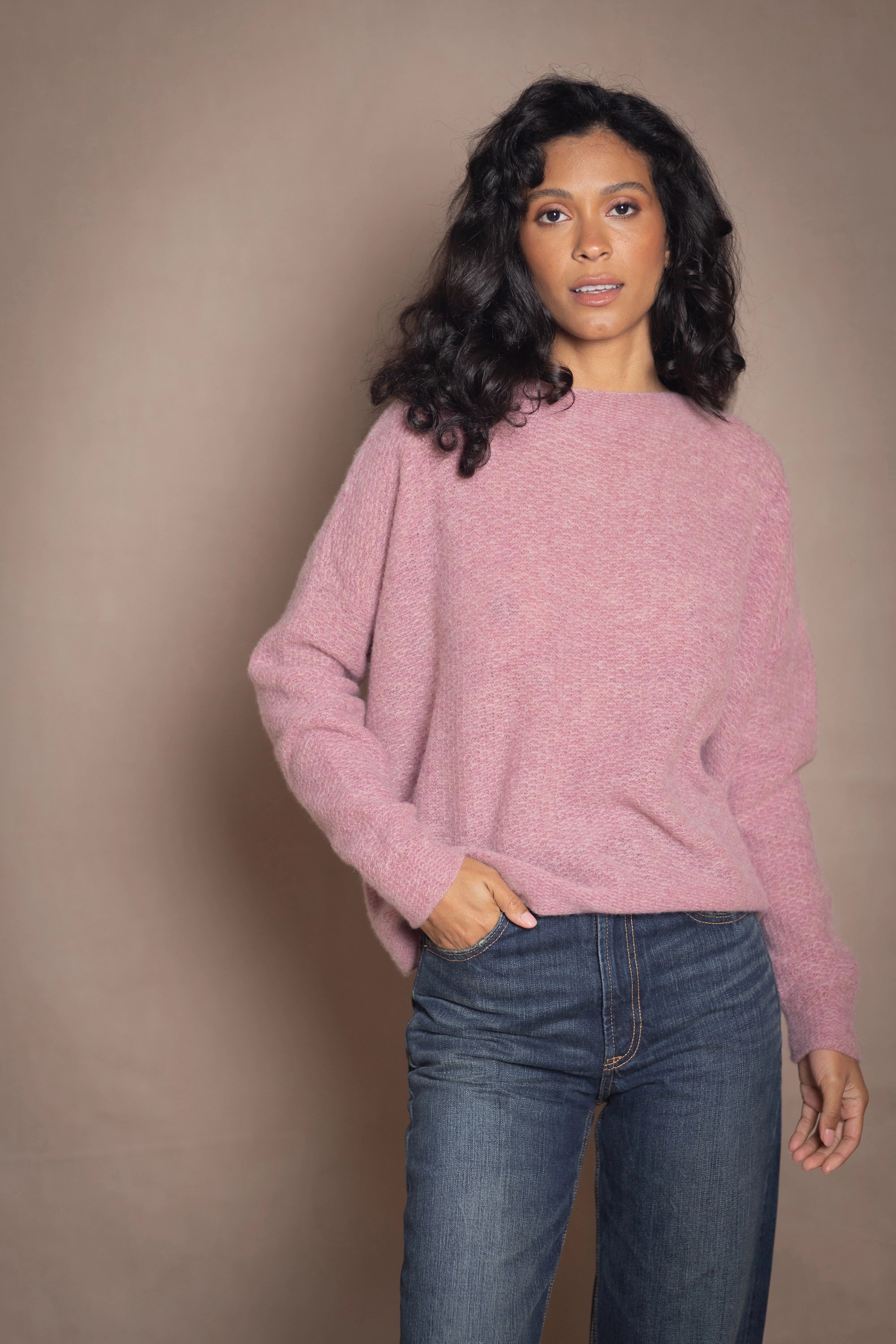 Daphne Easy Cashmere Sweater | French Rose