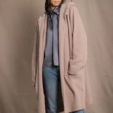 Moss Hooded Cardi Coat | Oyster