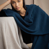 Moss Cashmere Blanket Wrap | Teal