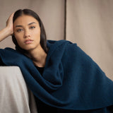 Moss Cashmere Blanket Wrap | Teal