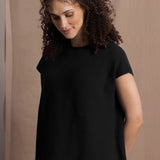 Moss Cashmere Tee | Black