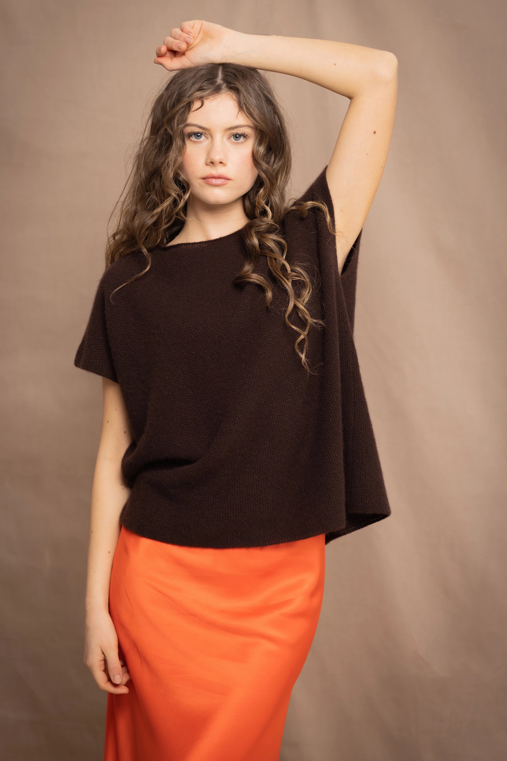 Moss Cashmere Tee | Truffle