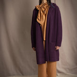 Moss Hooded Cardi Coat | Cassis