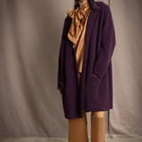 Moss Hooded Cardi Coat | Cassis