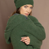 Moss Hooded Cardi Coat | Fern