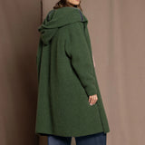 Moss Hooded Cardi Coat | Fern