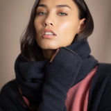 Fingerless Cashmere Gloves | Ink
