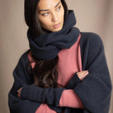Fingerless Cashmere Gloves | Ink