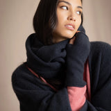 Fingerless Cashmere Gloves | Ink