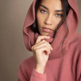 Moss Unisex Cashmere Snood | Sand Rose