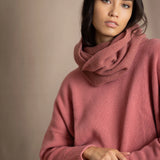 Cropped Hailey Cashmere Sweater | Sand Rose