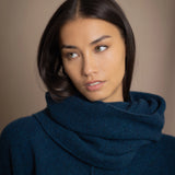 Moss Unisex Cashmere Snood | Teal