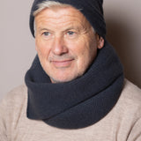Moss Unisex Cashmere Snood | Ink